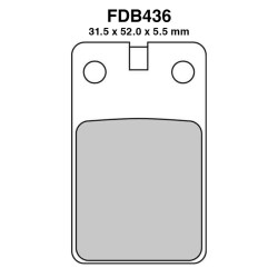 Pastiglie Ferodo FDB436P per MALAGUTI F12 Phantom LC 50 95-97 e altri modelli Bremsbeläge Ferodo