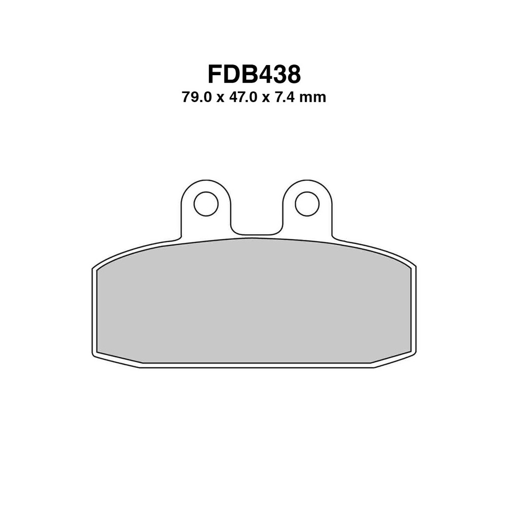 Pastiglie Ferodo FDB438P per APRILIA ETX 125 86-97 e altri modelli Plaquettes de frein Ferodo