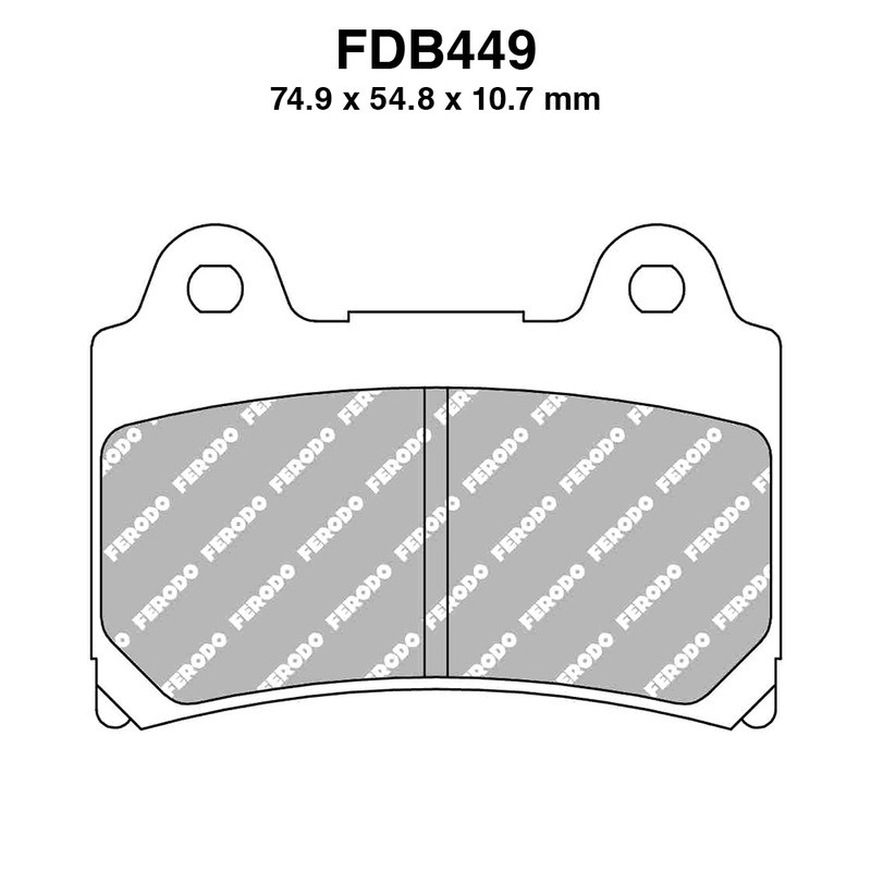 Ferodo Brake Pads FDB449ST for YAMAHA TZR 250 85-89 and other model Brake Pads Ferodo