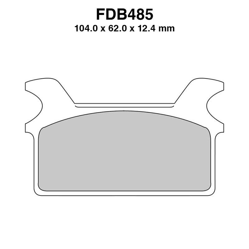 Pastiglie Ferodo FDB485P per HARLEY DAVIDSON FLHT Electra Glide 40 86-99 e altri modelli Pastillas de freno Ferodo