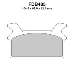 Pastiglie Ferodo FDB485P per HARLEY DAVIDSON FLHT Electra Glide 40 86-99 e altri modelli Pastillas de freno Ferodo