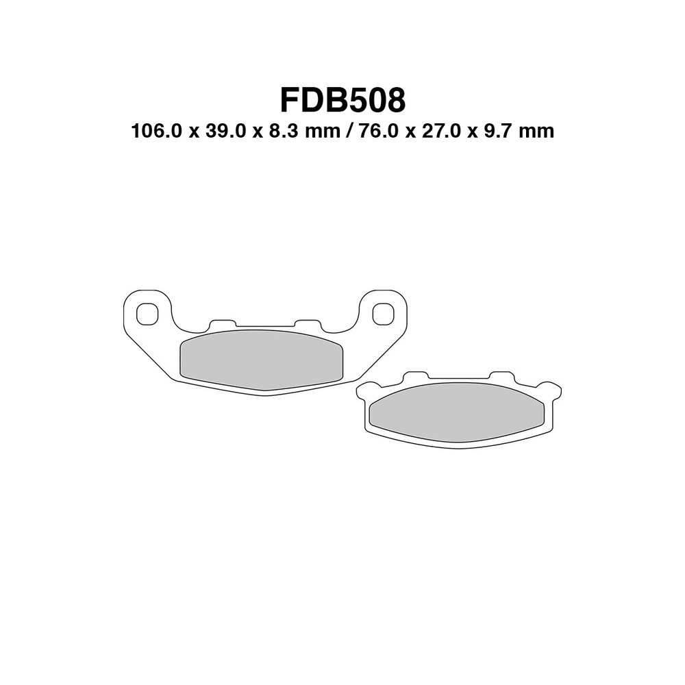 Pastiglie Ferodo FDB508P per KAWASAKI ZR 550/750 Zephyr 90-93 e altri modelli Pastillas de freno Ferodo