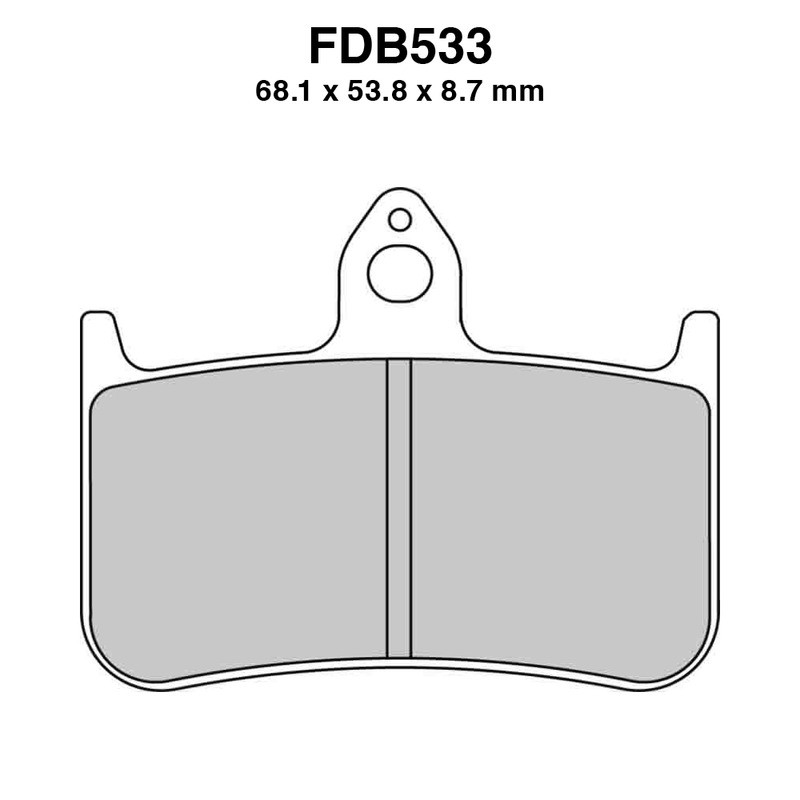 Ferodo Brake Pads FDB533P for HONDA CBR250R 90-94 and other model Brake Pads Ferodo
