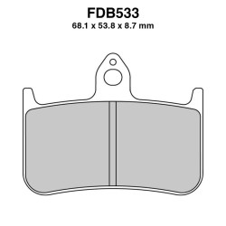 Ferodo Brake Pads FDB533P for HONDA CBR250R 90-94 and other model Brake Pads Ferodo