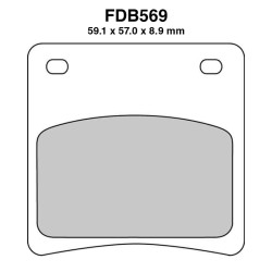 Ferodo Brake Pads FDB569P for SUZUKI : GV Cavalcade 00 87-88 GSX F Katana 600 88-93 GSX F 00 88-93 GSX F 00 88-93 GSX F 750 89-97 VX 800 95-95 VX 800 90-94 Brake Pads Ferodo