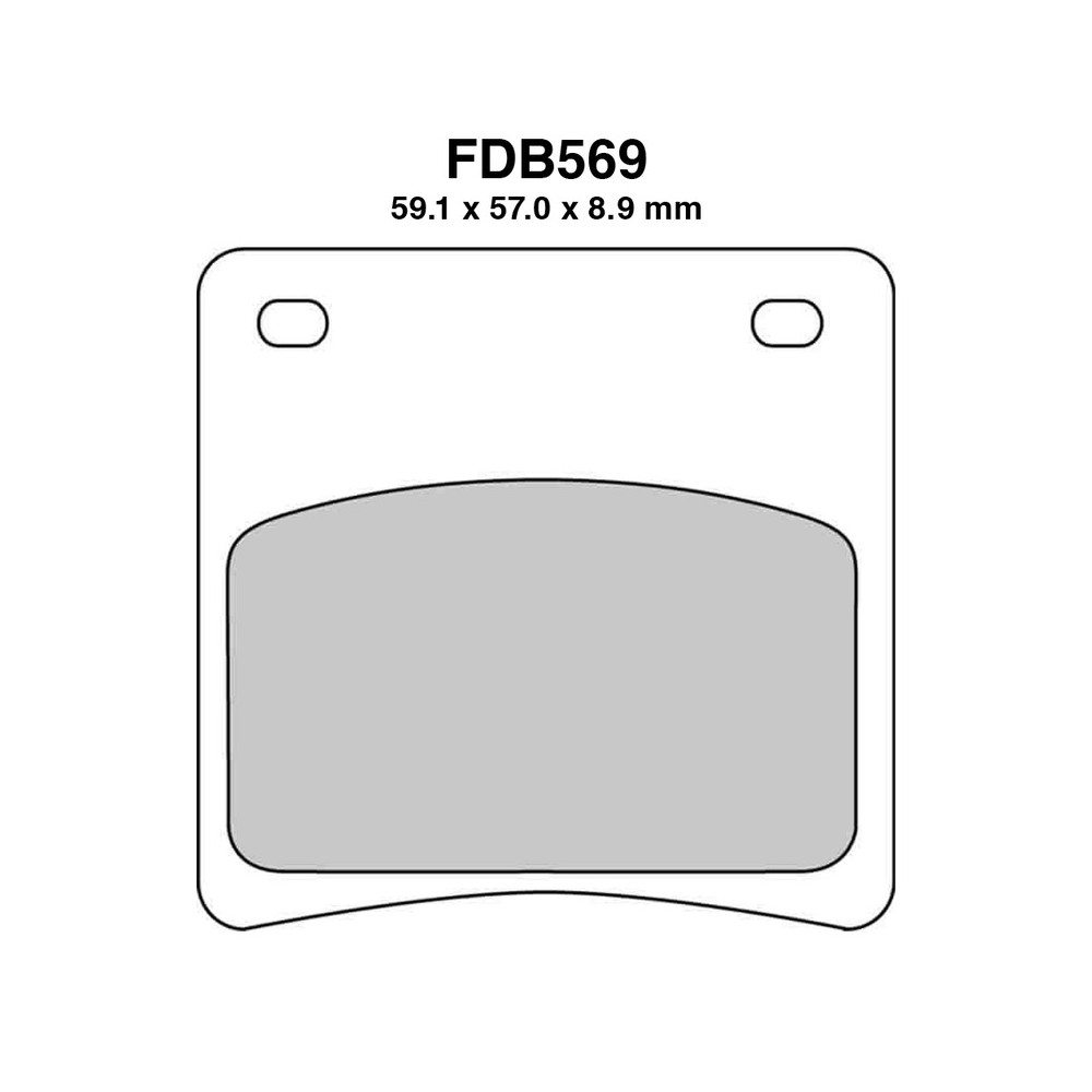 Pastiglie Ferodo FDB569ST per SUZUKI : GV Cavalcade 00 87-88 GSX F Katana 600 88-93 GSX F 00 88-93 GSX F 00 88-93 GSX F 750 89-97 VX 800 95-95 VX 800 90-94 Pastillas de freno Ferodo