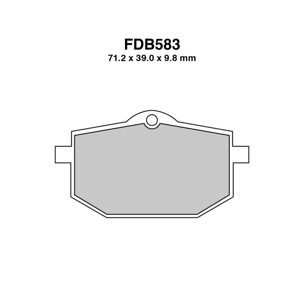 Pastiglie Ferodo FDB583P per YAMAHA XT600Z Tenere 85-90 e altri modelli Pastillas de freno Ferodo