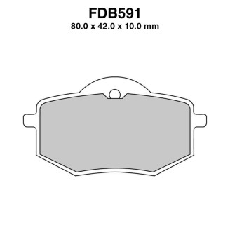Ferodo Brake Pads FDB591P - FDB591P