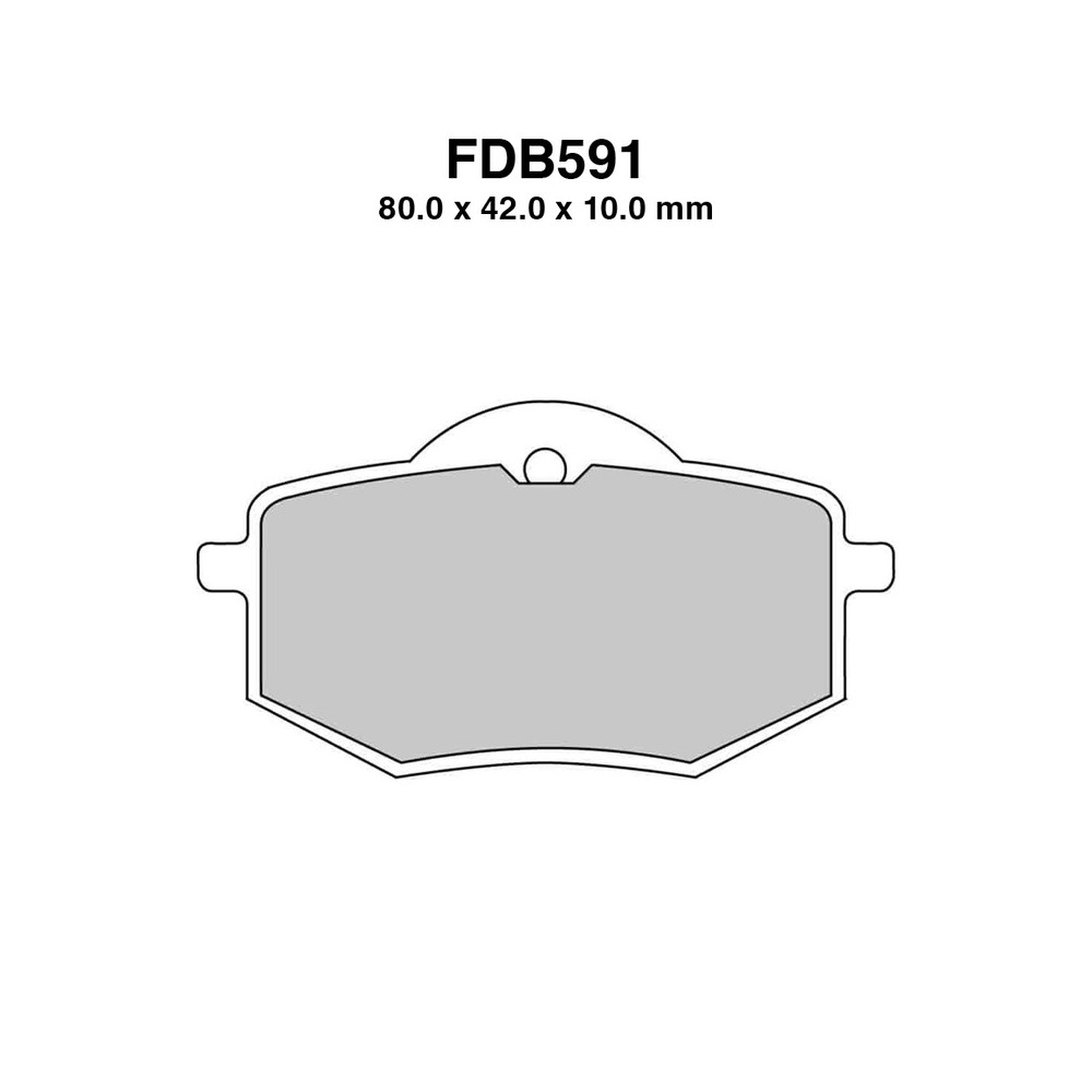Ferodo Brake Pads FDB591P for YAMAHA : XV Virago 535 87-94 XV Virago 400 88-88 Brake Pads Ferodo