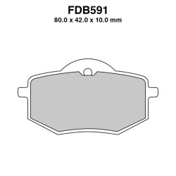 Pastiglie Ferodo FDB591P per YAMAHA : XV Virago 535 87-94 XV Virago 400 88-88 Pastillas de freno Ferodo