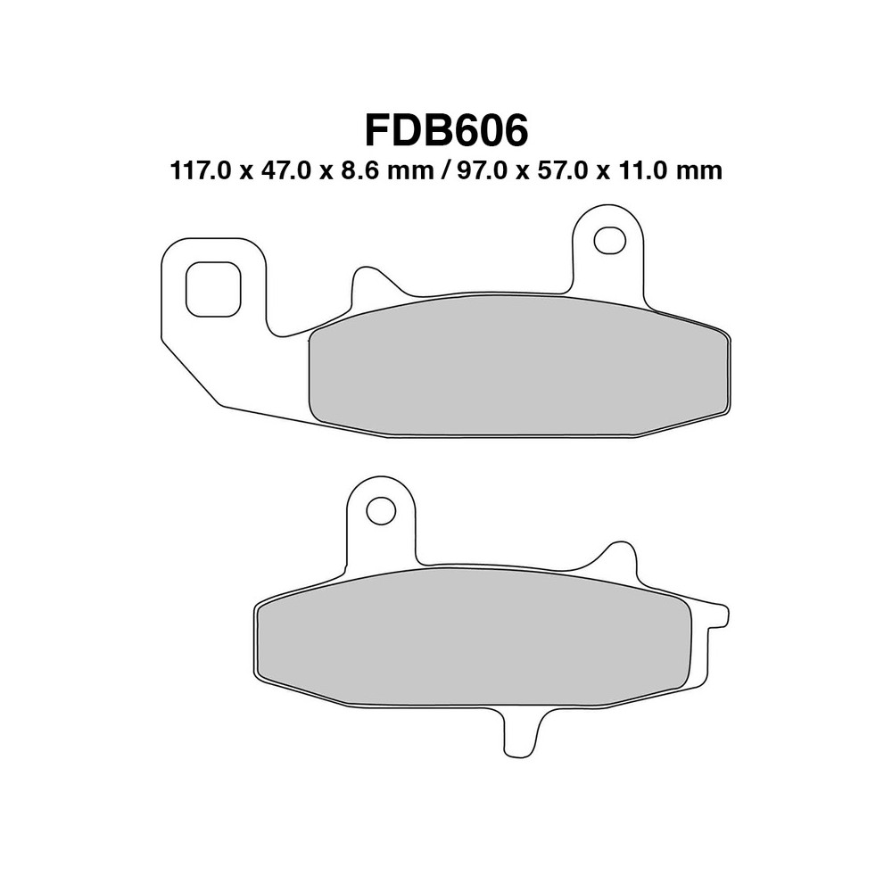 Ferodo Brake Pads FDB606P - FDB606P