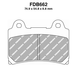 Ferodo Brake Pads FDB662P for YAMAHA : XVZ A Royal Star 00 96-01 XJ F Diversion 900 95-95 FZR Genesis 750 87-87 XJR 00 94-94 TDM 850 96-01 FJ 00 91-95 FJ 00 88-89 Brake Pads Ferodo