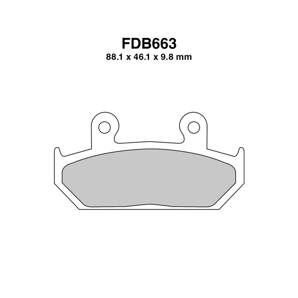 Ferodo Brake Pads FDB663EF for CAGIVA Elefant 750/900 91-94 and other model Brake Pads Ferodo
