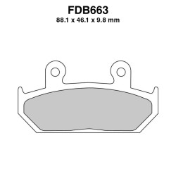 Pastiglie Ferodo FDB663ST per CAGIVA Elefant 750/900 91-94 e altri modelli Bremsbeläge Ferodo