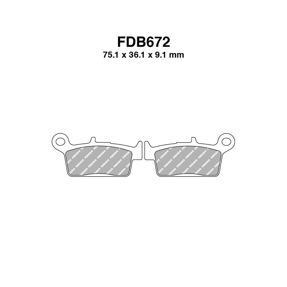 Ferodo Brake Pads FDB672EF for KYMCO Cobra Racer 50 99-06 and other model Brake Pads Ferodo