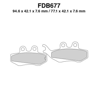 Ferodo Brake Pads FDB677EF for APRILIA Tuono 50 03-04 and other model Brake Pads Ferodo