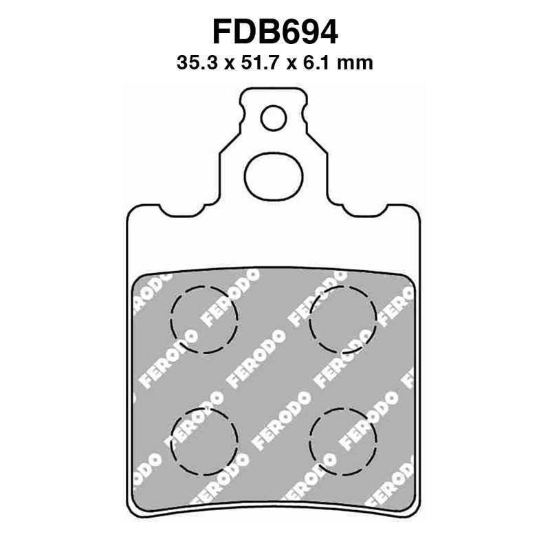 Ferodo Brake Pads FDB694AG for APRILIA RX 50 03-07 and other model Brake Pads Ferodo