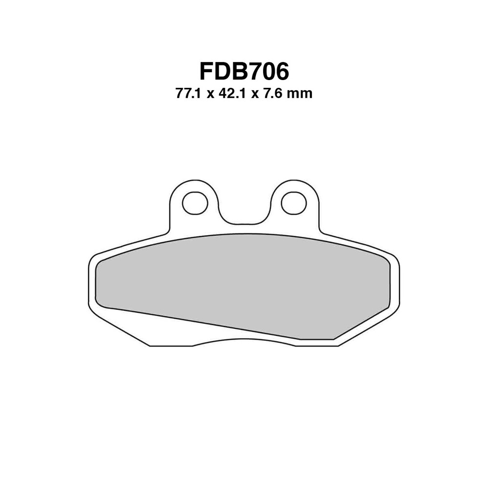 Ferodo Brake Pads FDB706P for APRILIA Tuareg Rally 125 89-90 and other model Brake Pads Ferodo
