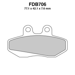 Ferodo Brake Pads FDB706P - FDB706P