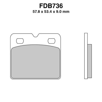 Ferodo Brake Pads FDB736ST - FDB736ST