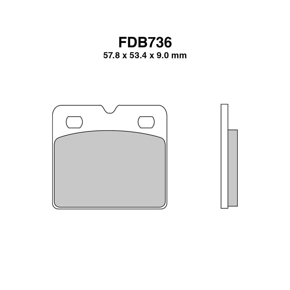 Pastiglie Ferodo FDB736ST per BMW K75 RT 750 94-00 e altri modelli Pastillas de freno Ferodo