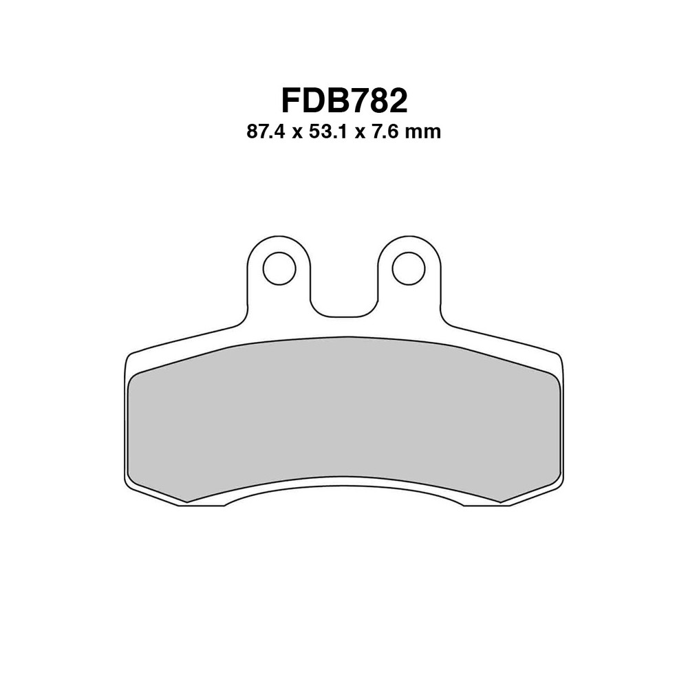 Pastiglie Ferodo FDB782P per APRILIA : Pegaso 650 91-95 e altri modelli Bremsbeläge Ferodo