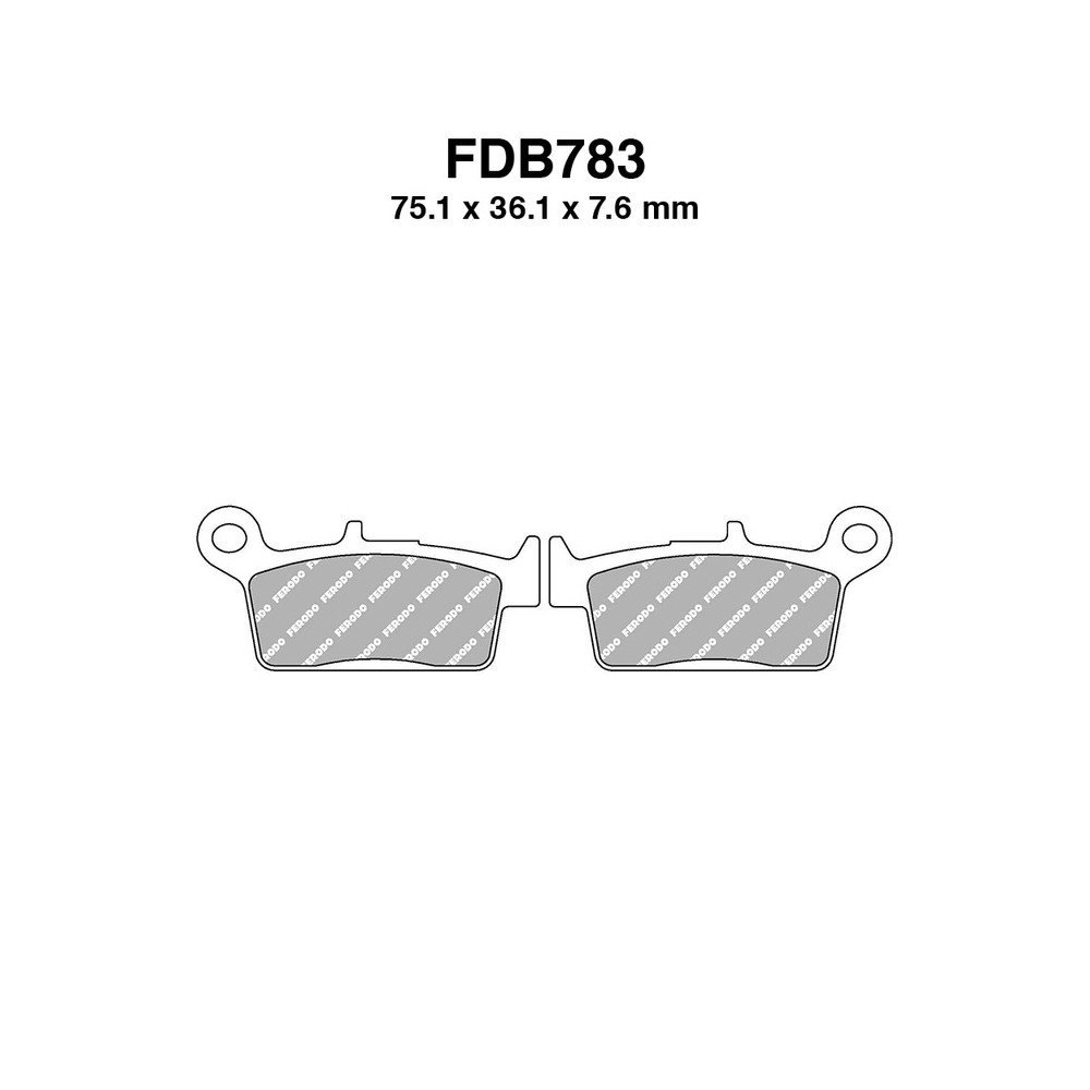 Ferodo Brake Pads FDB783AG for HONDA : NSR 75 92-00 and other model Brake Pads Ferodo