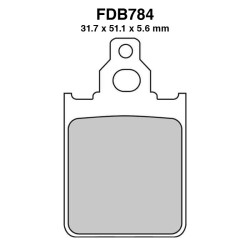 Ferodo Brake Pads FDB784EF for ITALJET Formula 50/80/125 94-96 and other model Brake Pads Ferodo