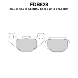 Pastiglie Ferodo FDB828ST per APRILIA MX 125 04-06 e altri modelli Bremsbeläge Ferodo