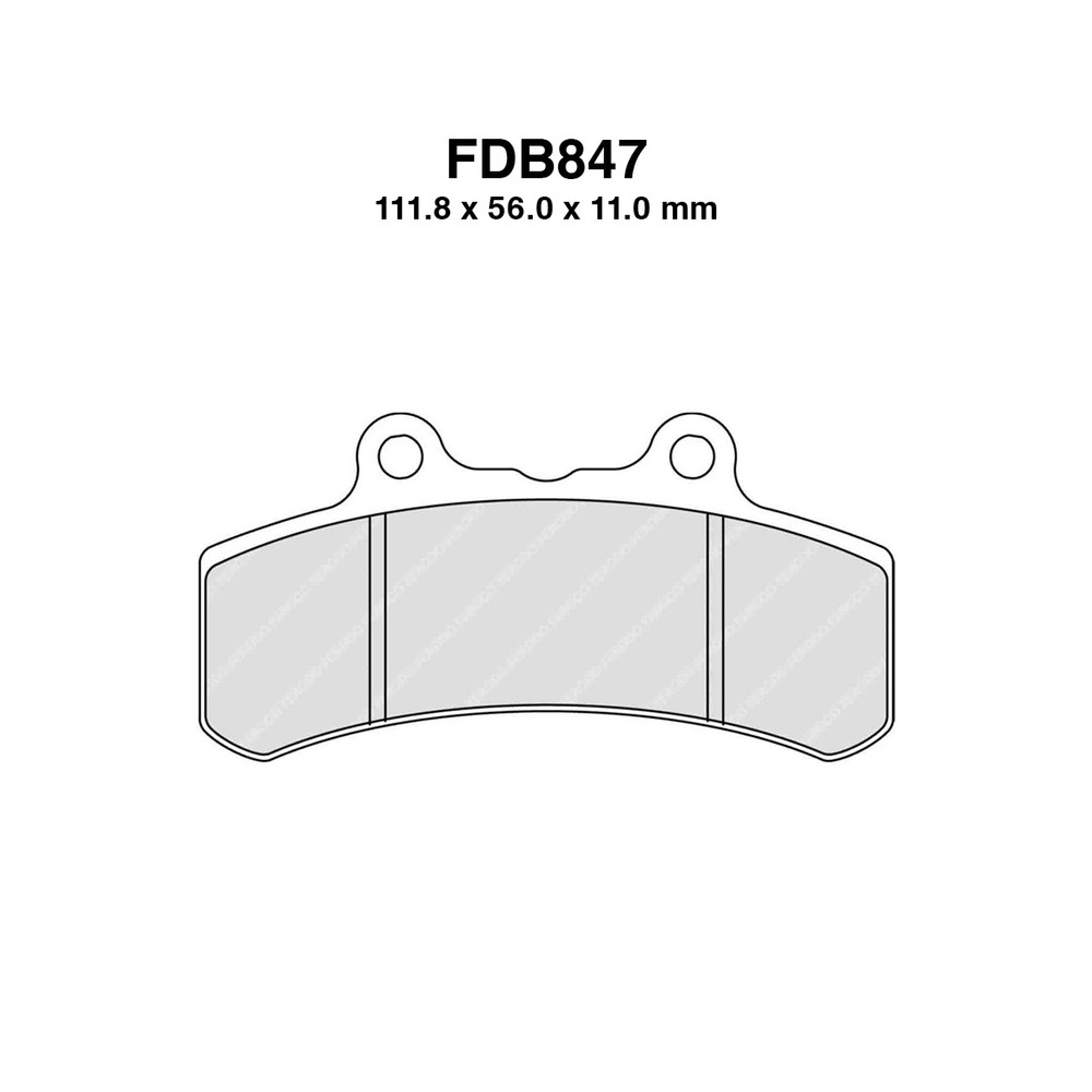 Pastiglie Ferodo FDB847P per BUELL M2 Cyclone/S1 Lightning/S2-S3 Thunderbolt 00 94-97 Pastillas de freno Ferodo