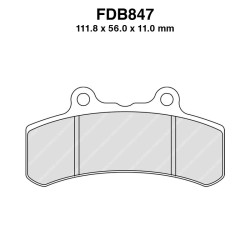 Pastiglie Ferodo FDB847P per BUELL M2 Cyclone/S1 Lightning/S2-S3 Thunderbolt 00 94-97 Pastillas de freno Ferodo