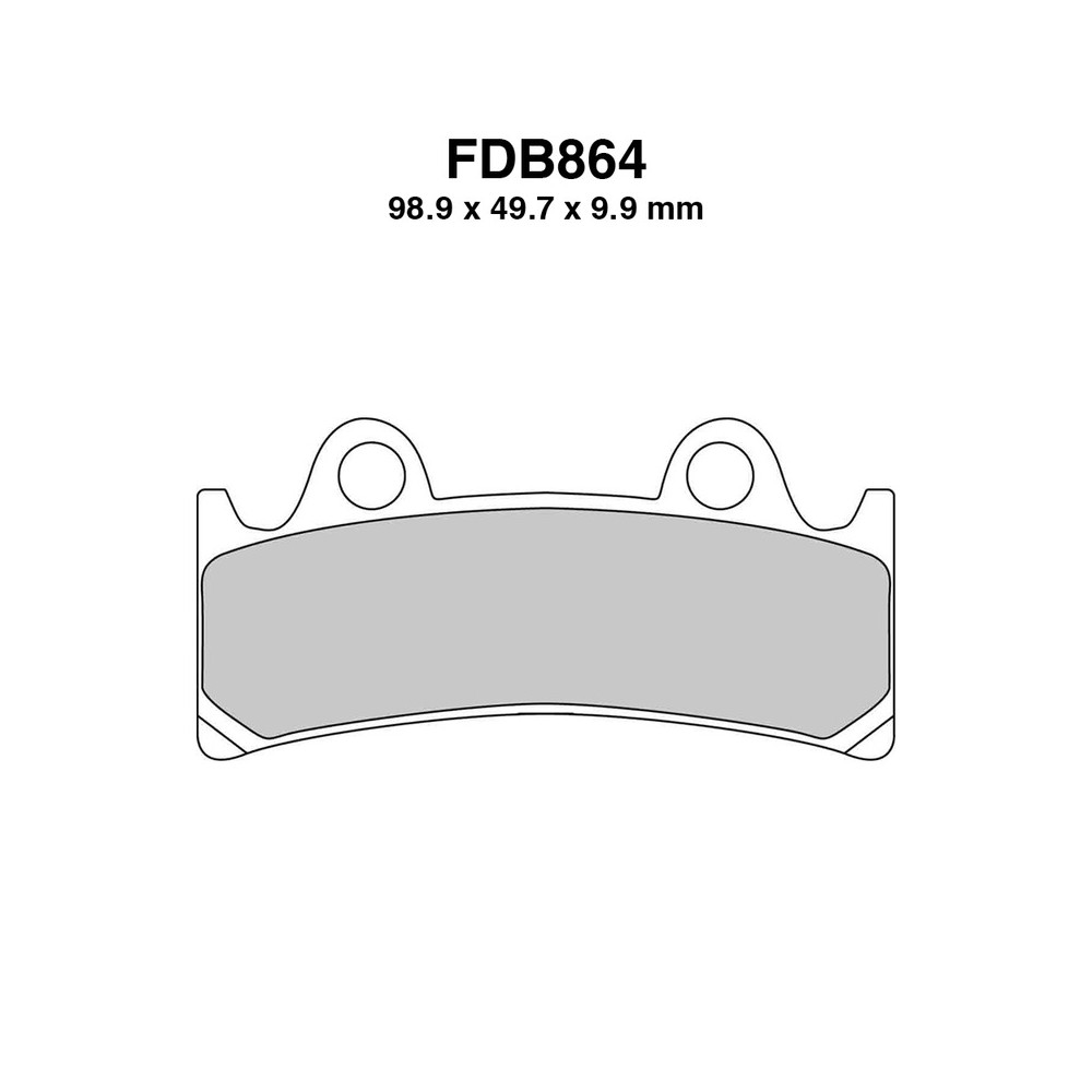 Pastiglie Ferodo FDB864ST per TRIUMPH : Daytona Super III 900 94-97 e altri modelli Plaquettes de frein Ferodo