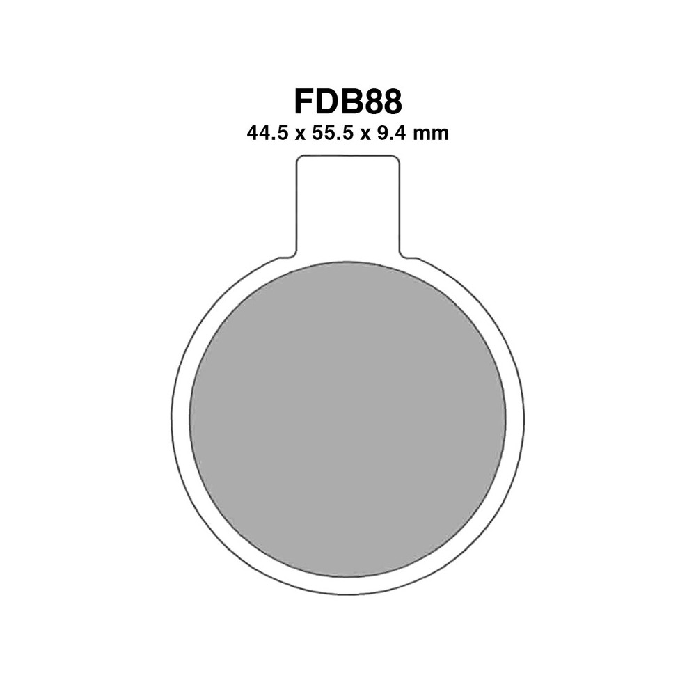 Ferodo Brake Pads FDB88P for NORTON Commando 850 73-77 Brake Pads Ferodo