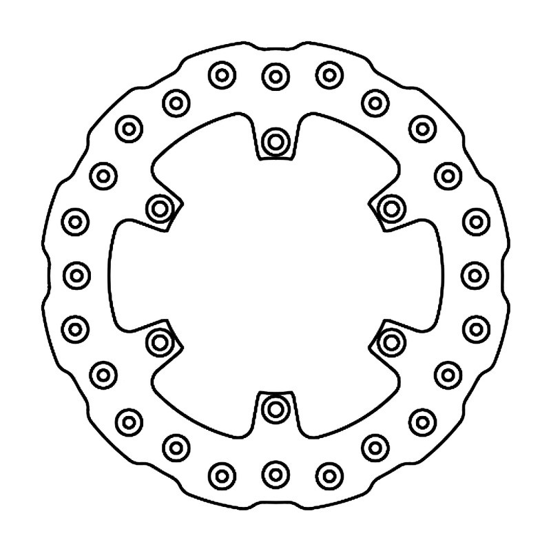 Brake Disc FMD0184MXR for GAS GAS EC 125/250/300 96-11 and other model Brake Discs Ferodo