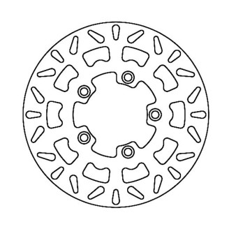 Brake Disc Kymco Agility 12508-12 for KYMCO Agility 50/125/150 4T R16 08-12 and other model Brake Discs Ferodo