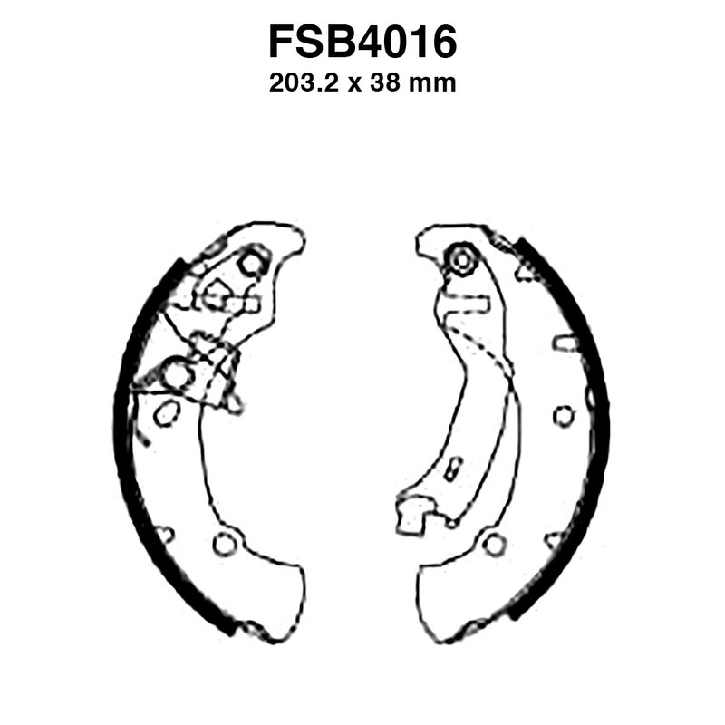 Ferodo Brake Shoes FSB40164PZ X Pack Ganasce Freno Ferodo