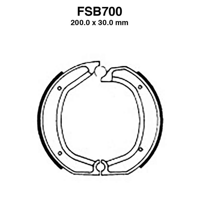 Ferodo Brake Shoes FSB700 for BMW R45 S 450 78-81 and other model Ganasce Freno Ferodo