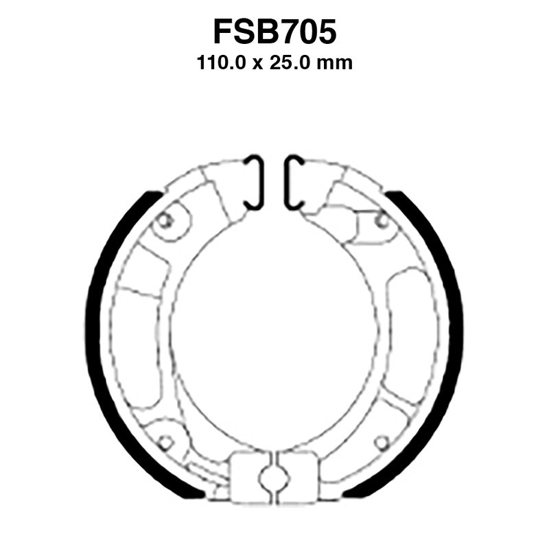 Ferodo Brake Shoes FSB705A Ganasce Freno Ferodo