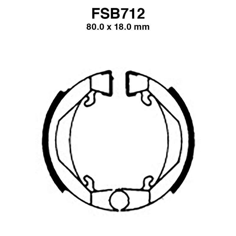 Ferodo Brake Shoes FSB712 for HONDA Camino 50 80 and other model Ganasce Freno Ferodo
