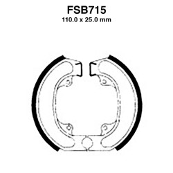 Ferodo Brake Shoes FSB715 for HONDA : Sh Fifty 50 88-94 Sh Fifty 50 88-94 Ganasce Freno Ferodo