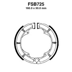 Ganasce Ferodo FSB725 per SUZUKI LS Savage 650 87-99 e altri modelli Ganasce Freno Ferodo
