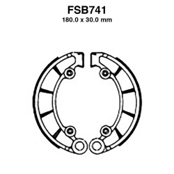 Ganasce Ferodo FSB741 per HONDA : CB K 550 78-78 CB F 550 78-78 Ganasce Freno Ferodo