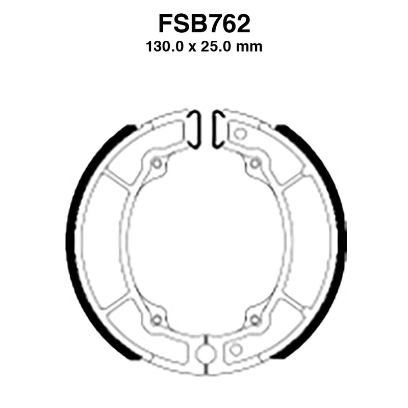 Ferodo Brake Shoes FSB762A for HONDA : CN Helix 250 90-92 CN Helix 250 88-89 and other model Ganasce Freno Ferodo
