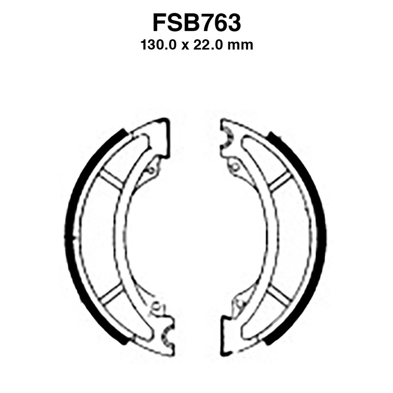 Ganasce Ferodo FSB763 per YAMAHA : TT L 600 83-84 YZ 490 83-84 YZ 490 82-82 YZ 465 80-80 YZ 250 82-84 YZ 125 83-84 SR 125 93-96 IT 490 83-84 IT 465 81-82 IT 250 84-84 Ganasce Freno Ferodo