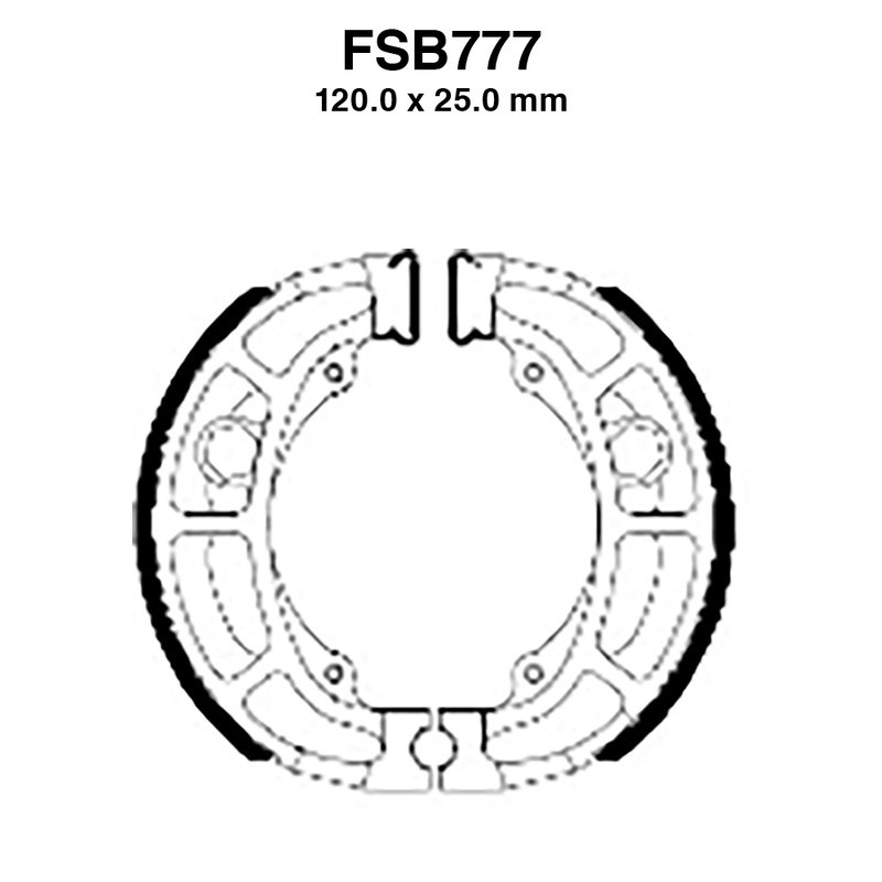 Ferodo Brake Shoes FSB777A for SUZUKI Katana 50 98 and other model Ganasce Freno Ferodo