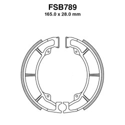 Ferodo Brake Shoes FSB789 for SUZUKI Quad: LT-F F Quadrunner 250 99-02 LT-F Quadrunner 250 88-01 Ganasce Freno Ferodo