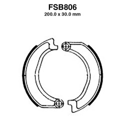 Ganasce Ferodo FSB806 per BMW : R50/5 500 69-75 R75/5 750 0-75 R60/6 600 0-75 R60/5 600 0- 75 Ganasce Freno Ferodo