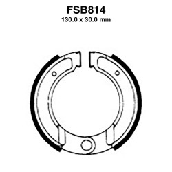 Ganasce Ferodo FSB814 per HONDA CR 480 RC 480 82-82 e altri modelli Ganasce Freno Ferodo
