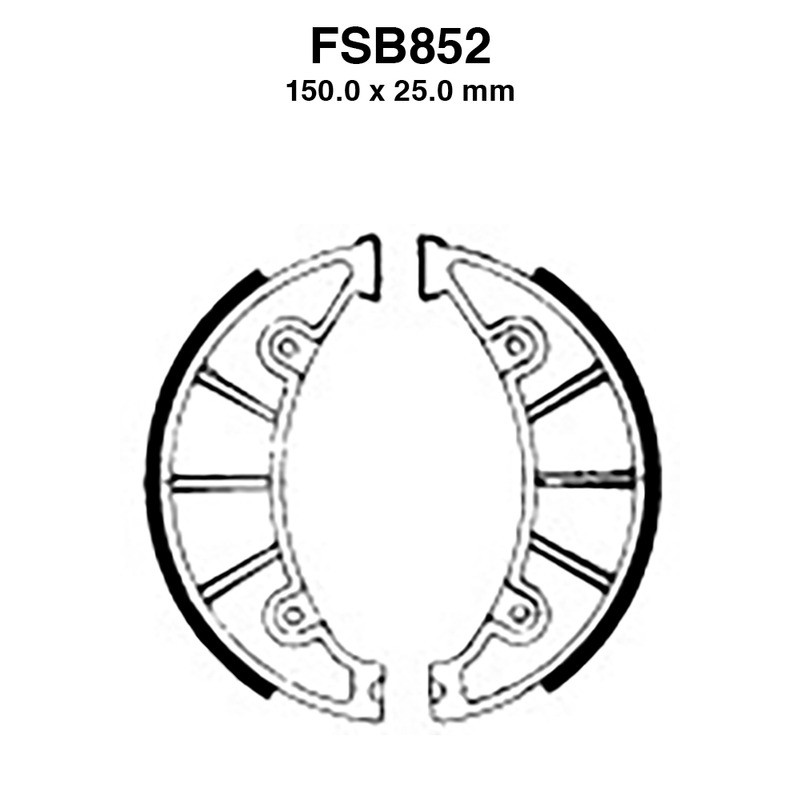 Ferodo Brake Shoes FSB852 for BETA RV 250/350 80-81 and other model Ganasce Freno Ferodo