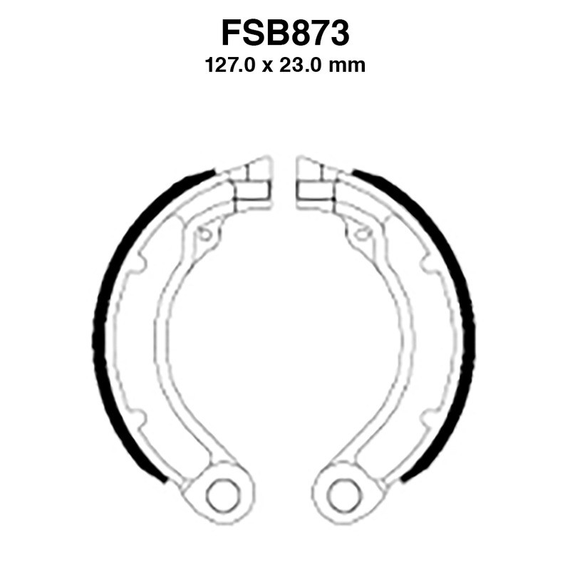 Ganasce Ferodo FSB873A per PIAGGIO : Vespa 150 63-72 Vespa 125 63-72 Ganasce Freno Ferodo